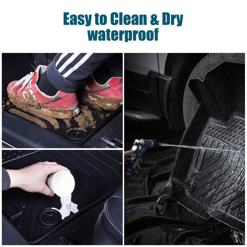 Car Floor Mats For 2023 CRV Hybrid Black All-Weather TPE Rubber Car Mats