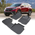 Car Floor Mats For 2023 CRV Hybrid Black All-Weather TPE Rubber Car Mats